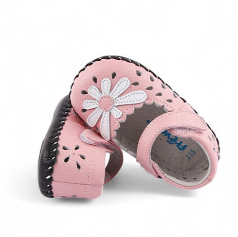 Blushing Blooms Pink Flower Mary Janes