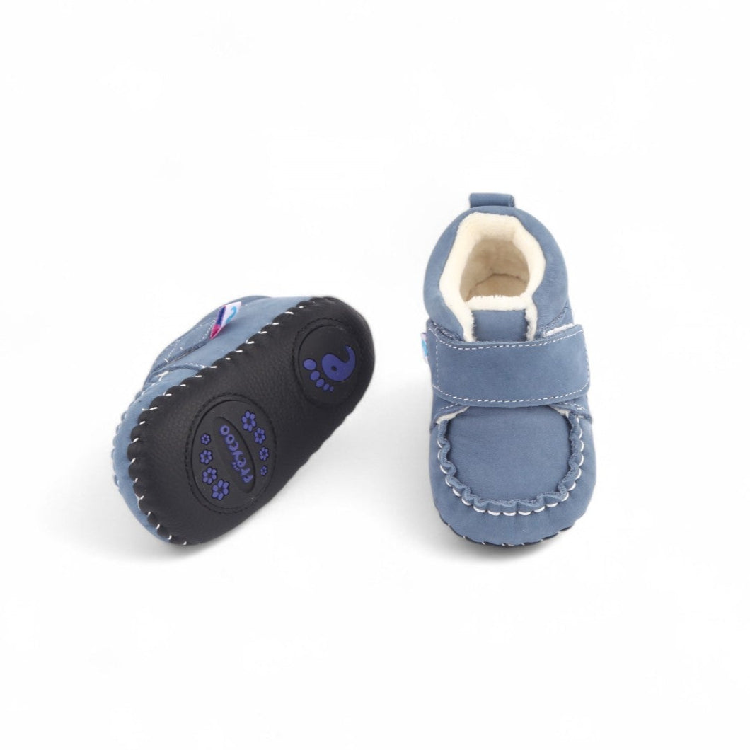 Non-slip first walker kids shoes light blue