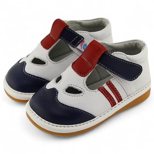 Soft genuine leather kids sandals for boys and girls, toddlers and first walkers