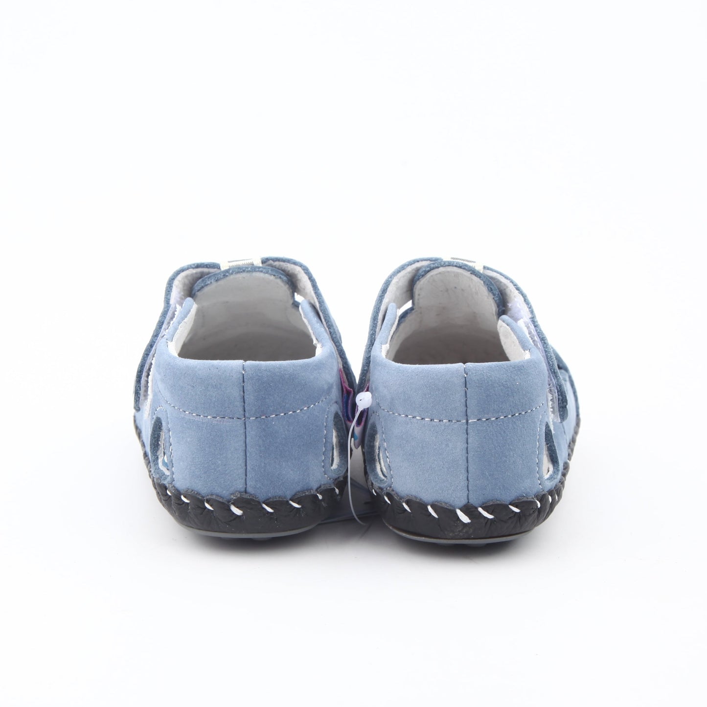 blue infant sandals velcro