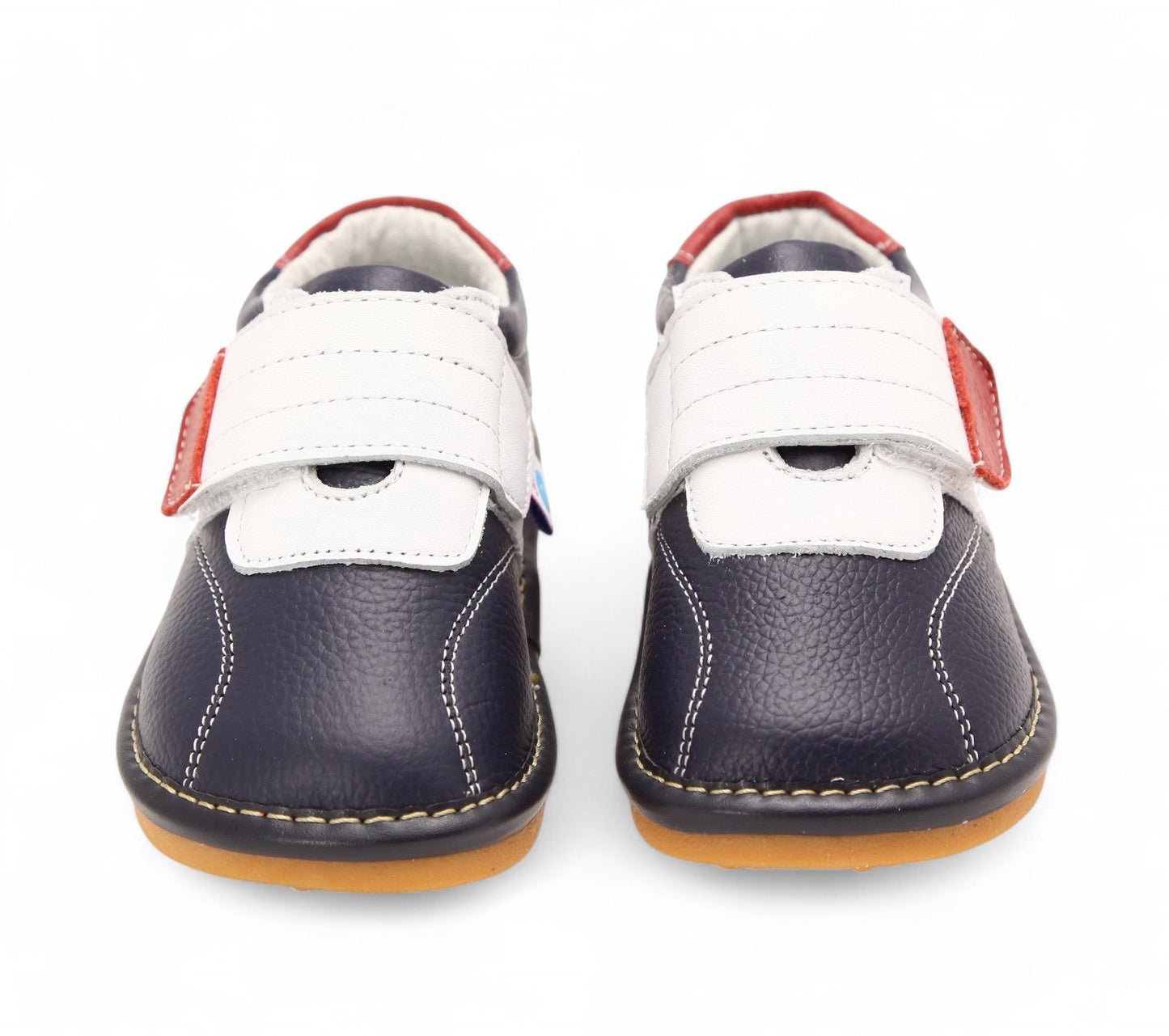 navy white red casual walking shoes for kids and toddlers