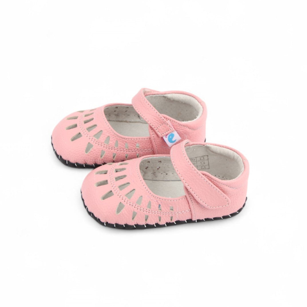 Babydoll Belle Kids’ Shoes for toddler  Girls and with Velcro straps, soft sole and made from genuine leather