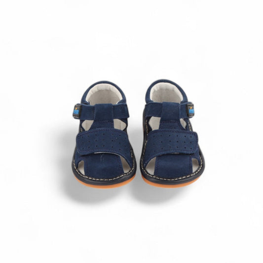 Buy adjustable Velcro strap navy squeaky sandals online South Africa