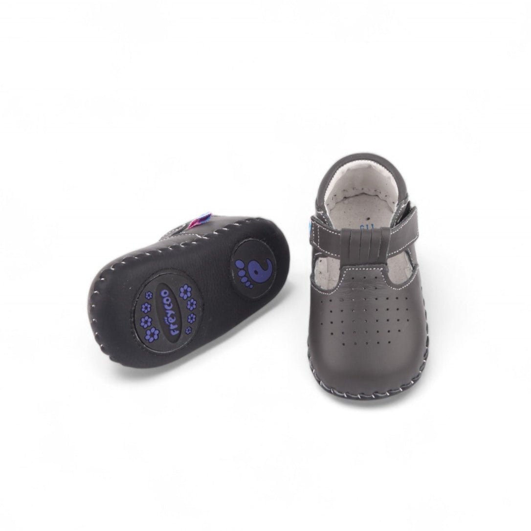 Dark grey leather baby shoes online South Africa