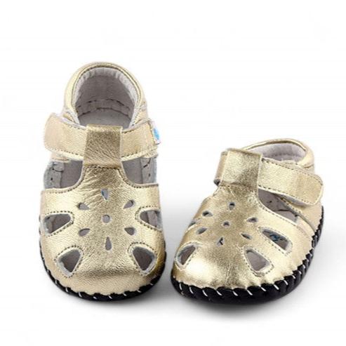 Golden Girls Leather Kids Sandals: Soft Sole Toddler Shoes for Babies and First Walkers