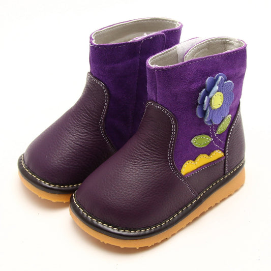 Squeaky ankle boots for girls, kids and toddlers. Shop fun purple squeaky boots for toddlers