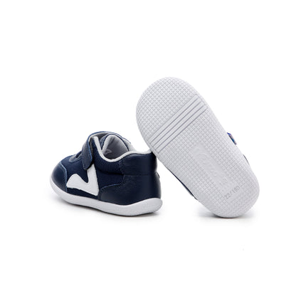 Kids' Sneakers Stylish Soft Sole Shoes for Boys Navy Blue with Velcro