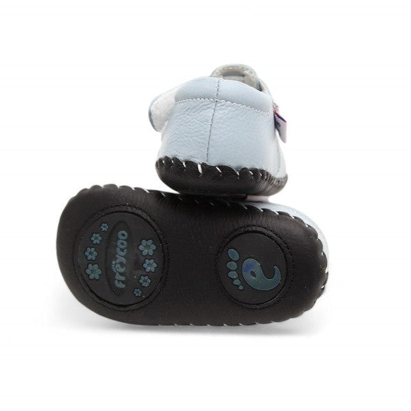 Light blue barefoot kids sandals