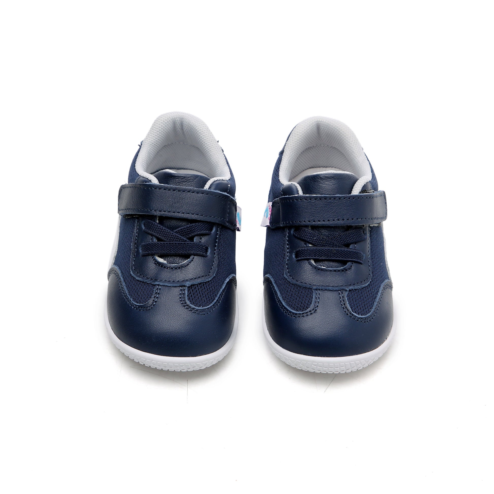 Mighty Minis Kids' Sneakers Stylish Shoes for Boys Navy Blue with Velcro