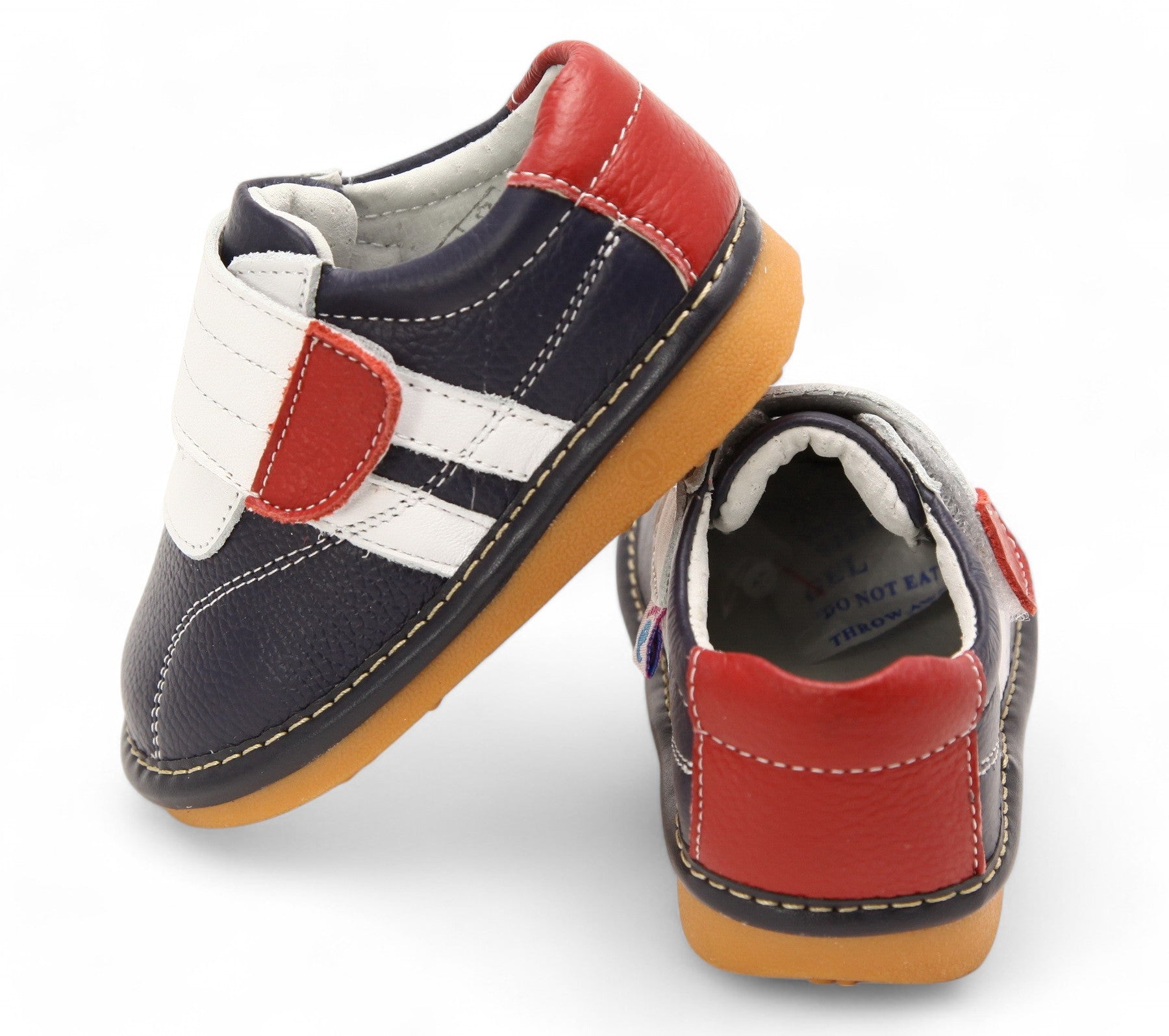 Shop sporty navy white red toddler shoe