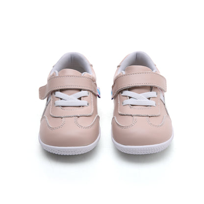 Sneakers Sporty Kids Shoes Flexible Sole in Navy with Velcro Genuine Leather for little girl
