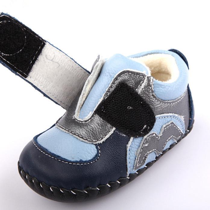 Velcro strap baby shoe blue SA