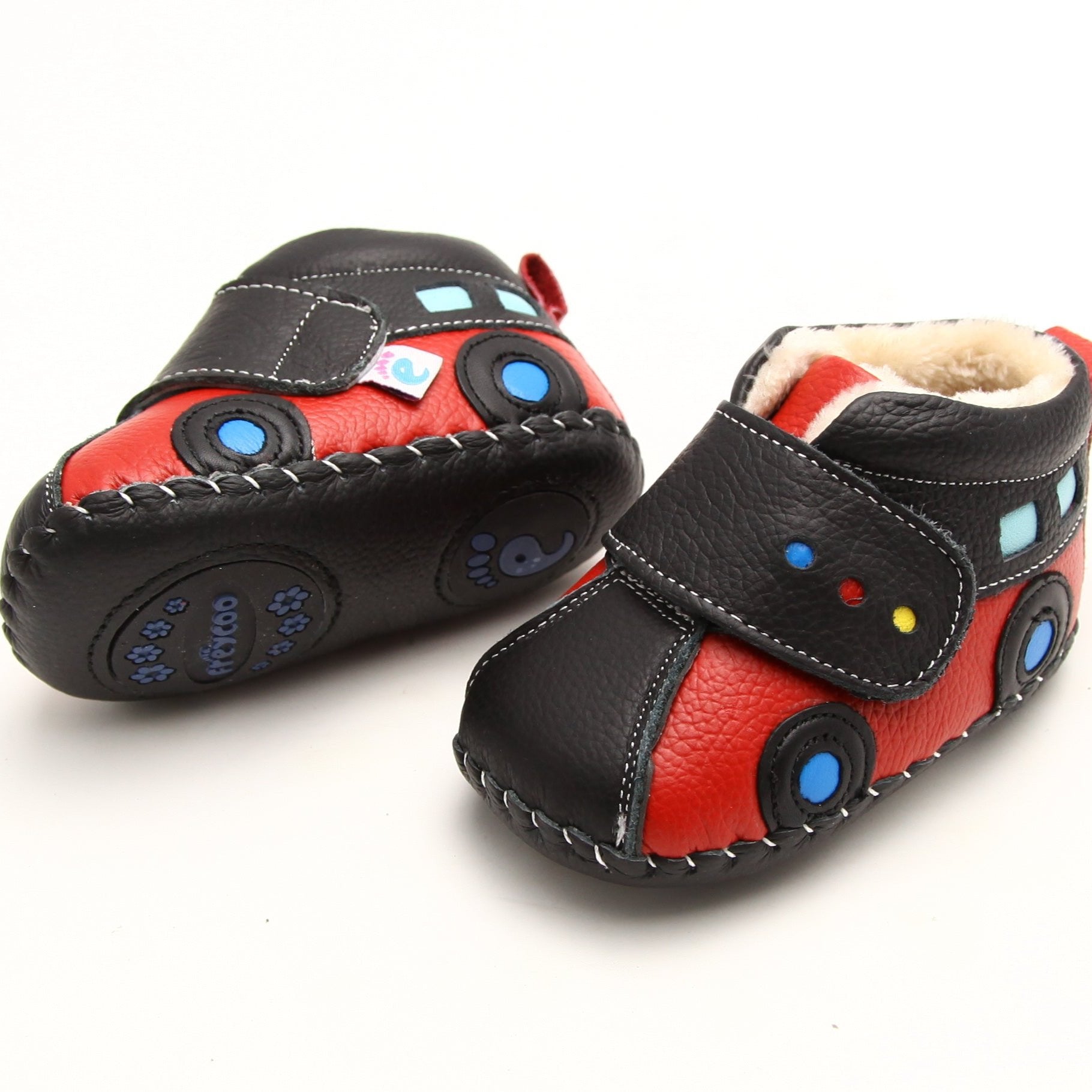 buy black and red warm baby shoes for winter South Africa